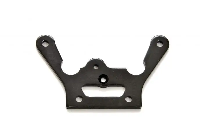 87071B Alum. Front Top Plate-Black , 1Pc 1