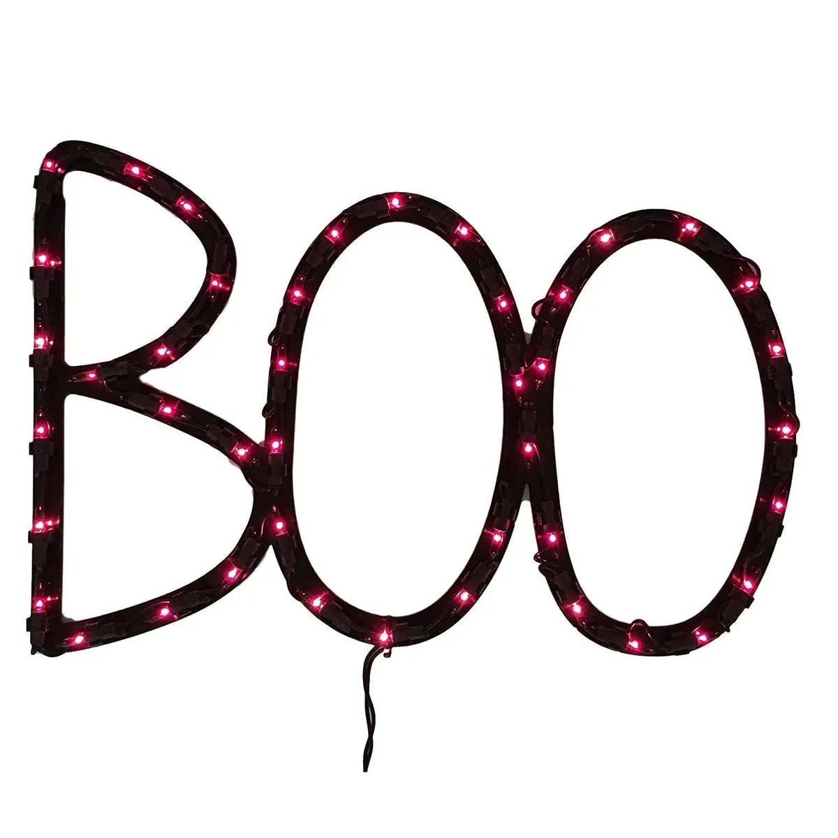Halloween Lighted Boo Ornamental Silhouette 1