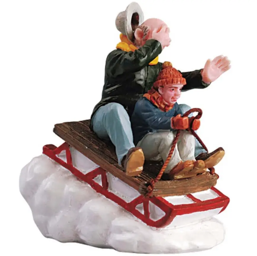 Lemax General Collectibles Figurine: Sledding With Gramps #52084 1