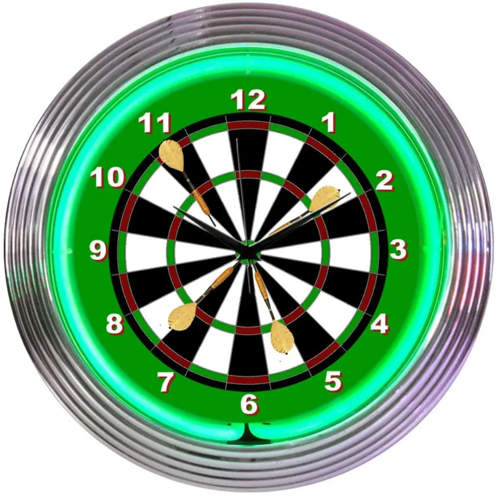 Neonetics Darts Neon Clock 1