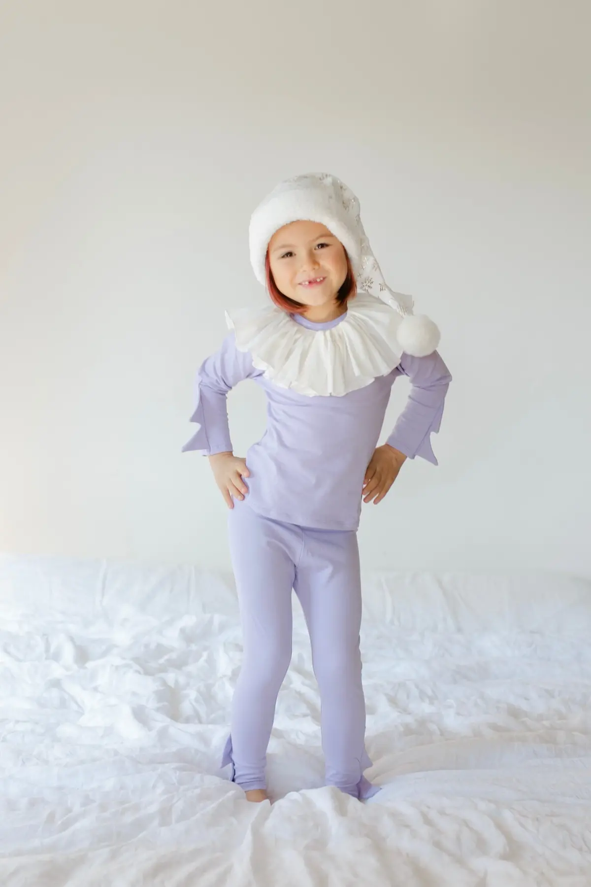 Band Of The Wild Pastel Purple Holiday Elf Pajama Costume 2