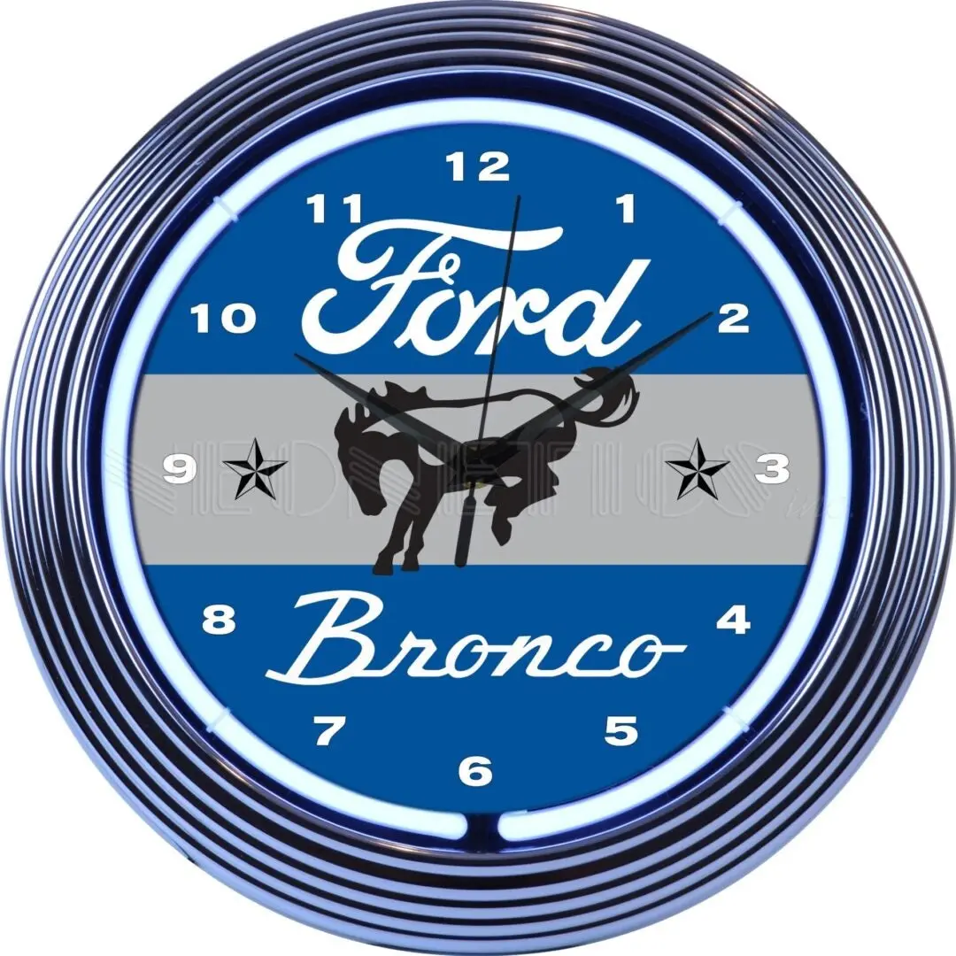 Neonetics Ford Bronco Neon Clock 1