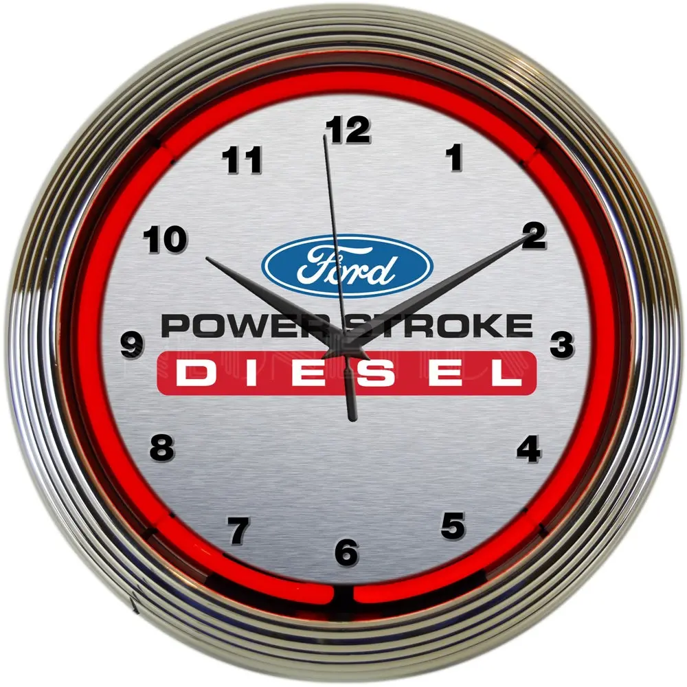 Neonetics Ford Power Stroke Diesel Neon Clock 1