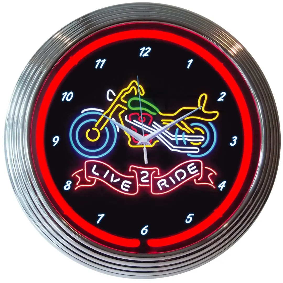 Neonetics Live 2 Ride Neon Clock 1