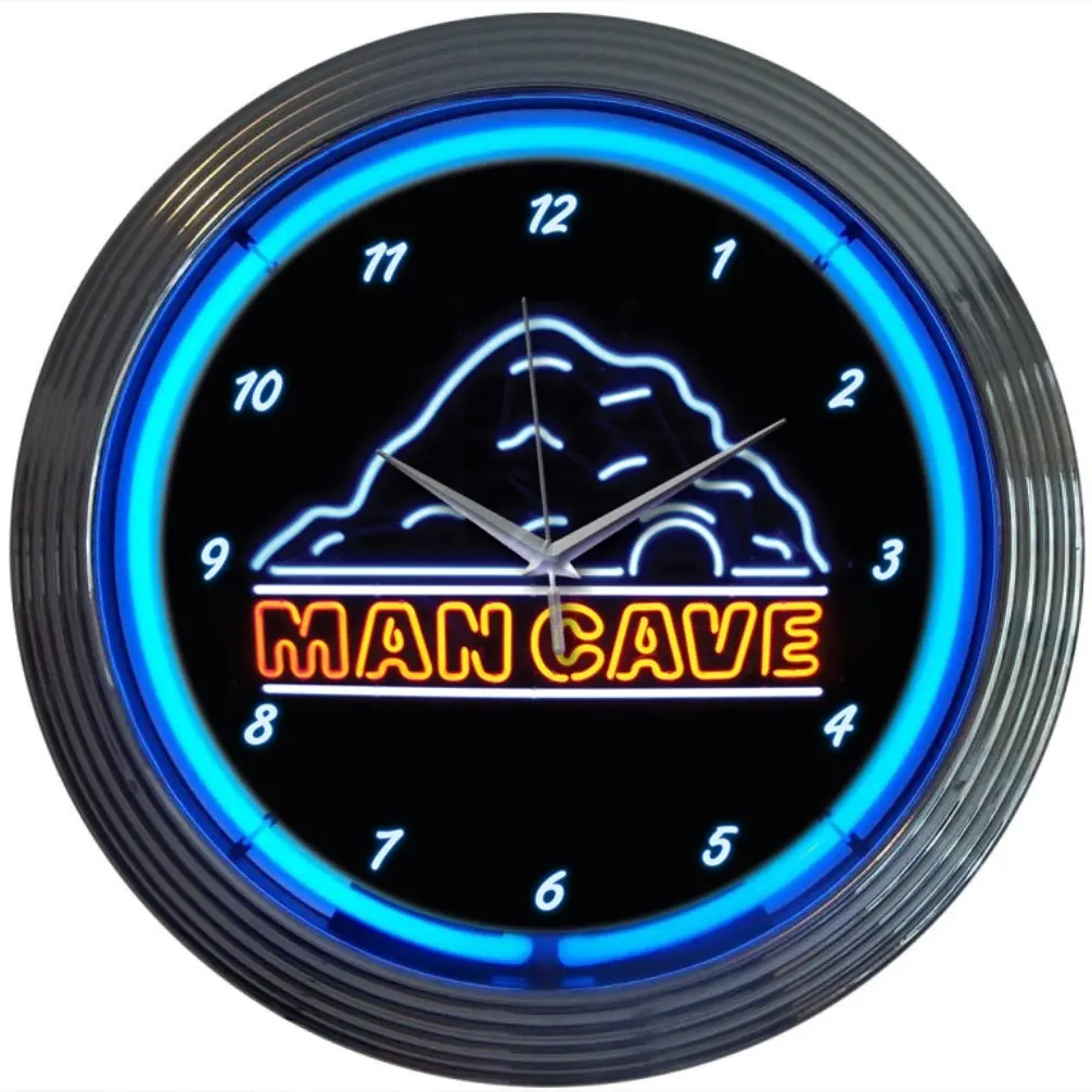 Neonetics Mancave Neon Clock 1