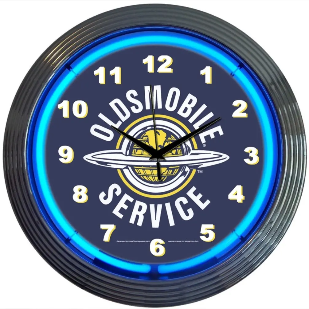Neonetics Gm Oldsmobile Service Neon Clock 1