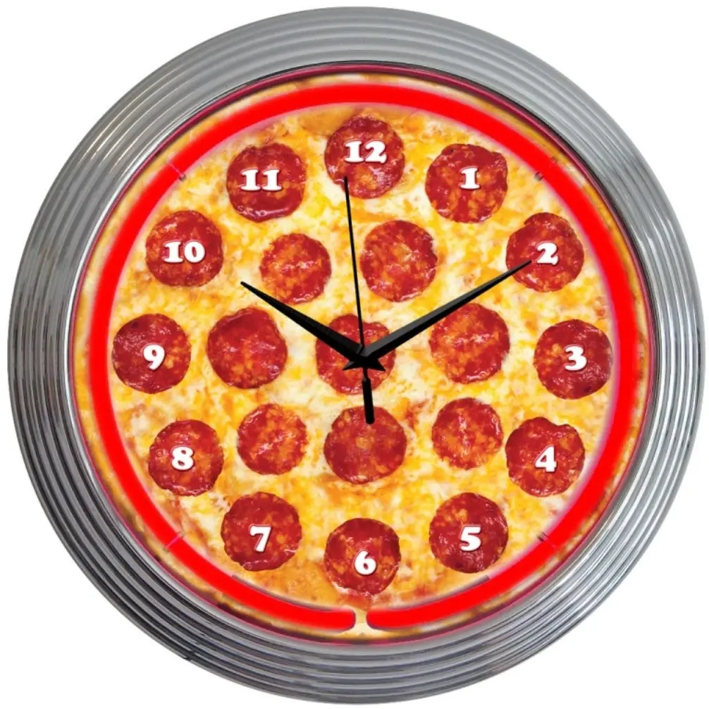 Neonetics Pizza Neon Clock 1
