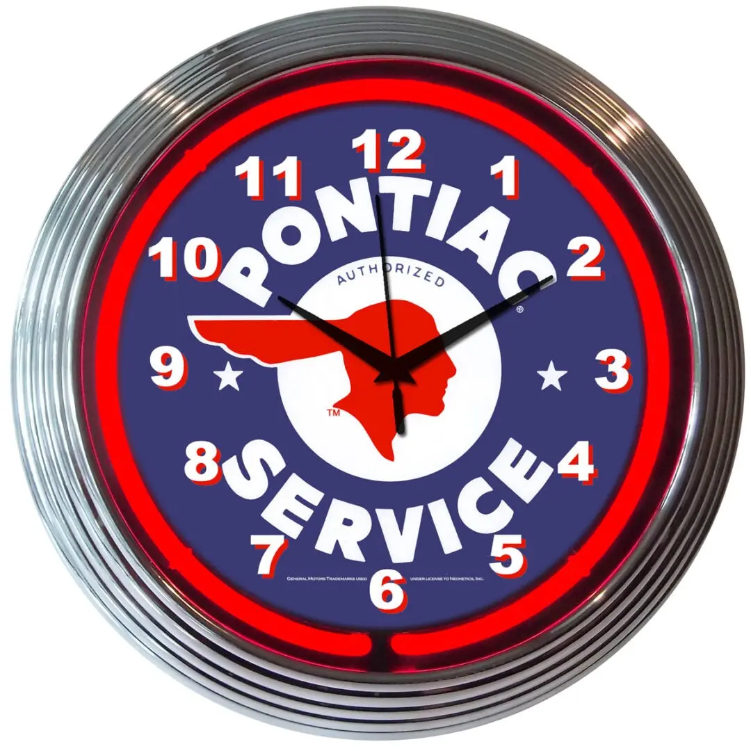 Neonetics Gm Pontiac Service Neon Clock 1