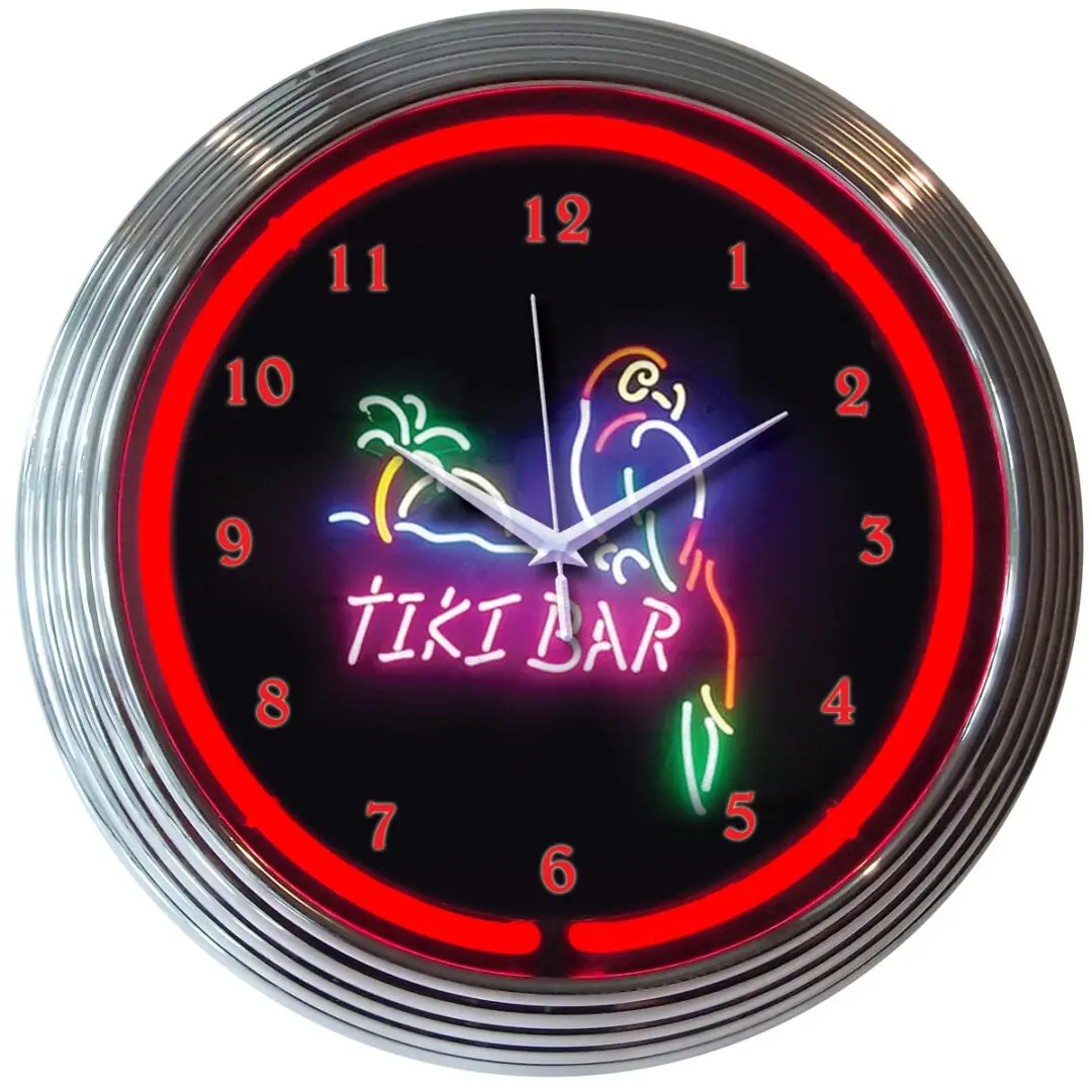 Neonetics Tiki Bar Neon Clock 1