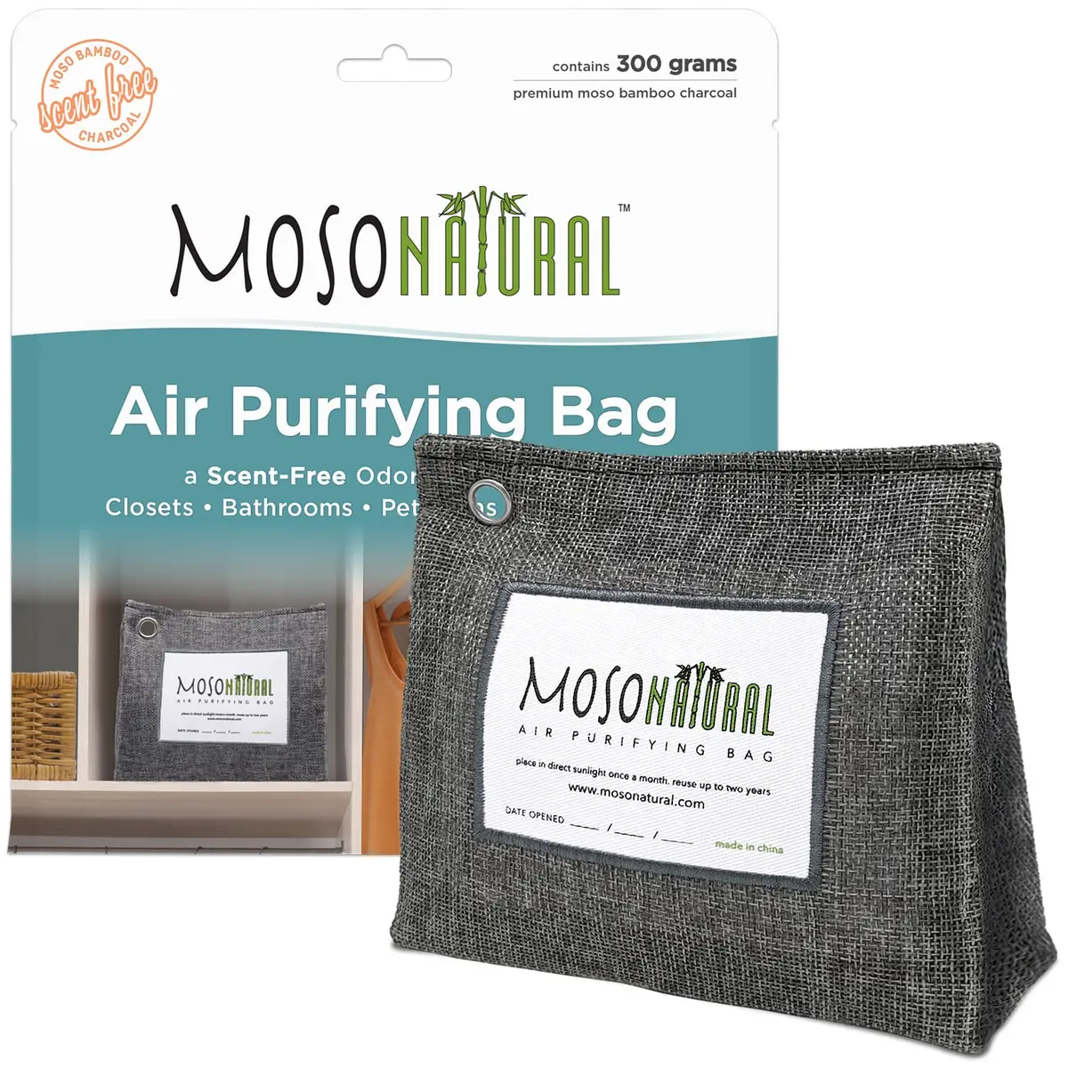 Moso Natural Non-Toxic Air Purifier Bag - 300 Gram 1