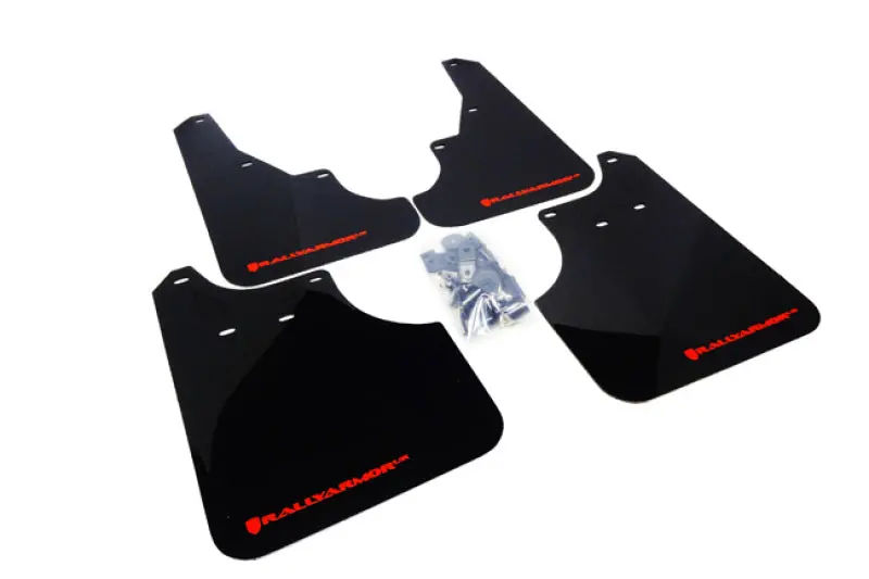Rally Armor Black Mud Flaps With Red Logo – Compatible With 2009–2023 Subaru Forester Ur 1