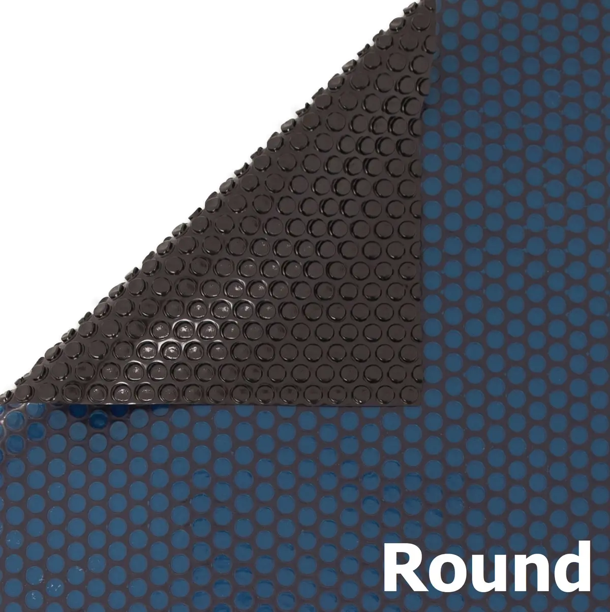 Blue/Black Round 8 Mil Deluxe Above Ground Swimming Pool Solar Cover 1