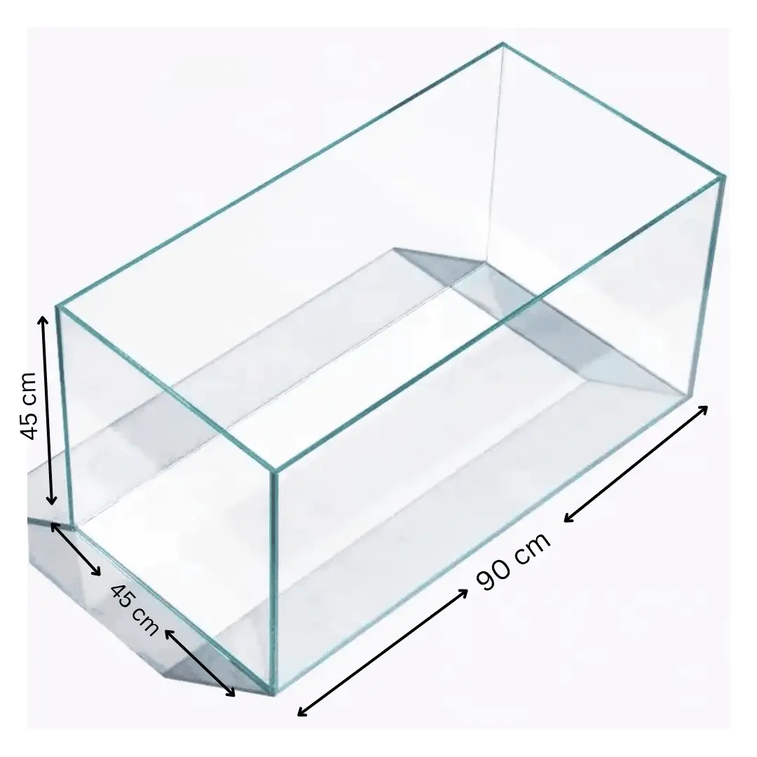 Customized Ultra Clear Open Tank (L*W*H = 90*45*45 Cms) | 8Mm 1