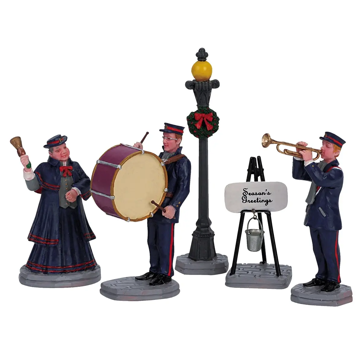 Lemax Caddington Village Figurines: Christmas Band, Set Of 5 #62323 1
