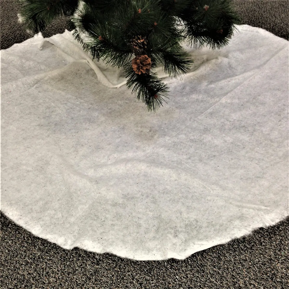 Snow-Tex® Artificial Sparkling Snow Christmas Tree Skirt 1