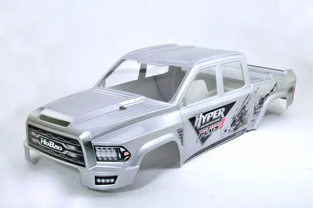 94111Sv Mt Plus Ii Painted Body Shell- Silver White 1