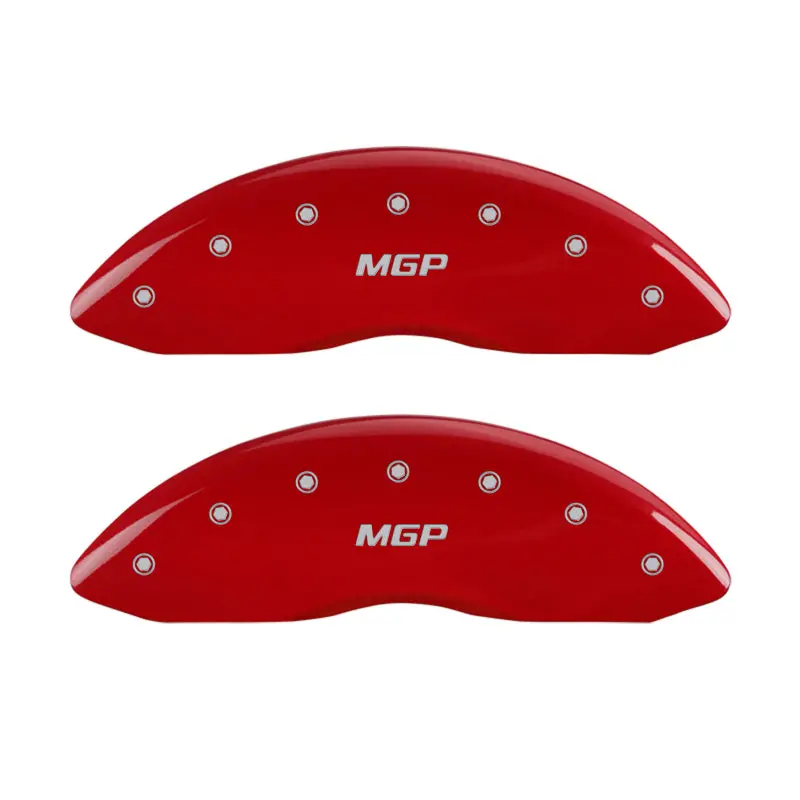 Mgp Red-Anodized Engraved Brake Caliper Covers – Front And Rear Set For Select Vehicles 1