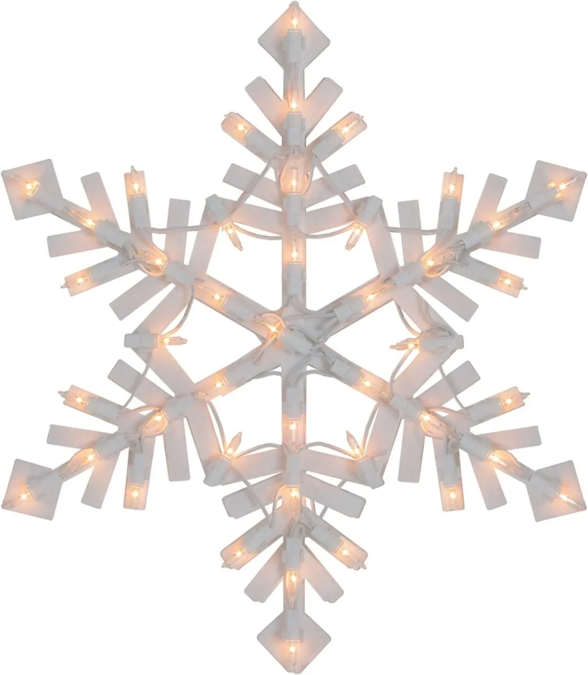Lighted Snowflake Window Silhouette 1