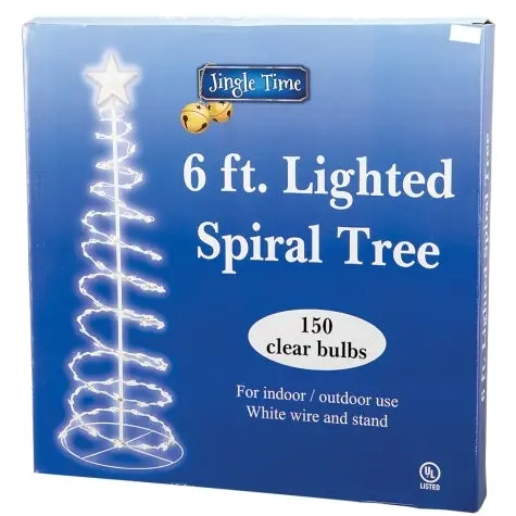 6' Spiral Lighted Christmas Trees 1
