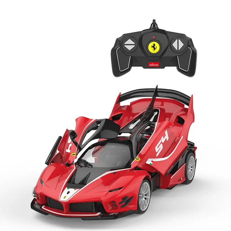 Ferrari Fxxk Evo 1/18 Scale Diy Building Kit Licensed With Remote Control And Customization Stickers By Rastar, 92Pcs 1