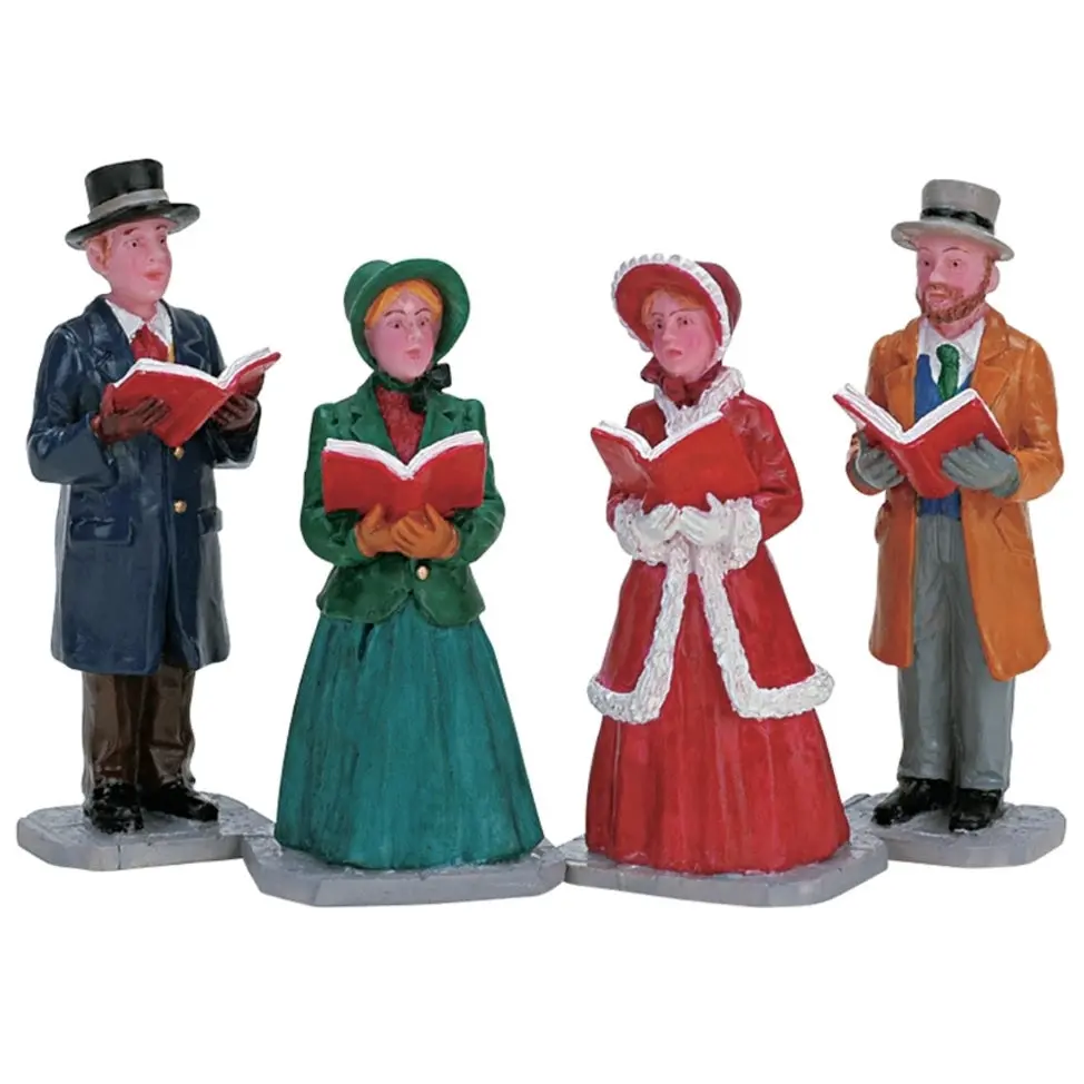 Lemax Caddington Village Figurines: Christmas Harmony, Set Of 4 #72403 1