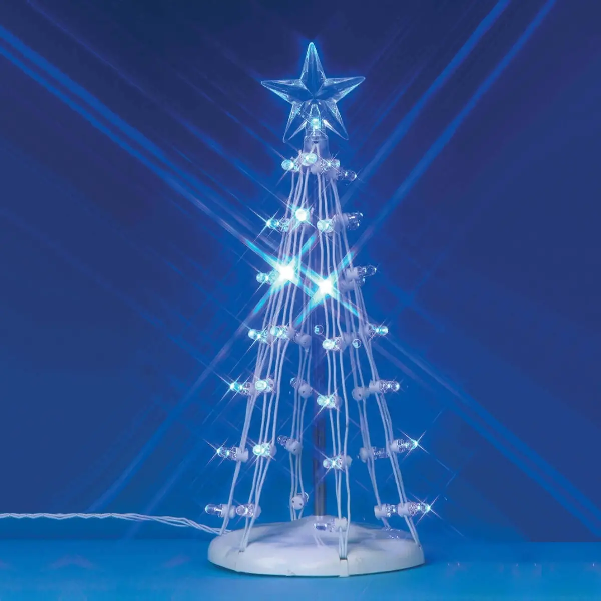 Lemax General Collectibles: Lighted Silhouette Tree, Blue, Medium #74658 1