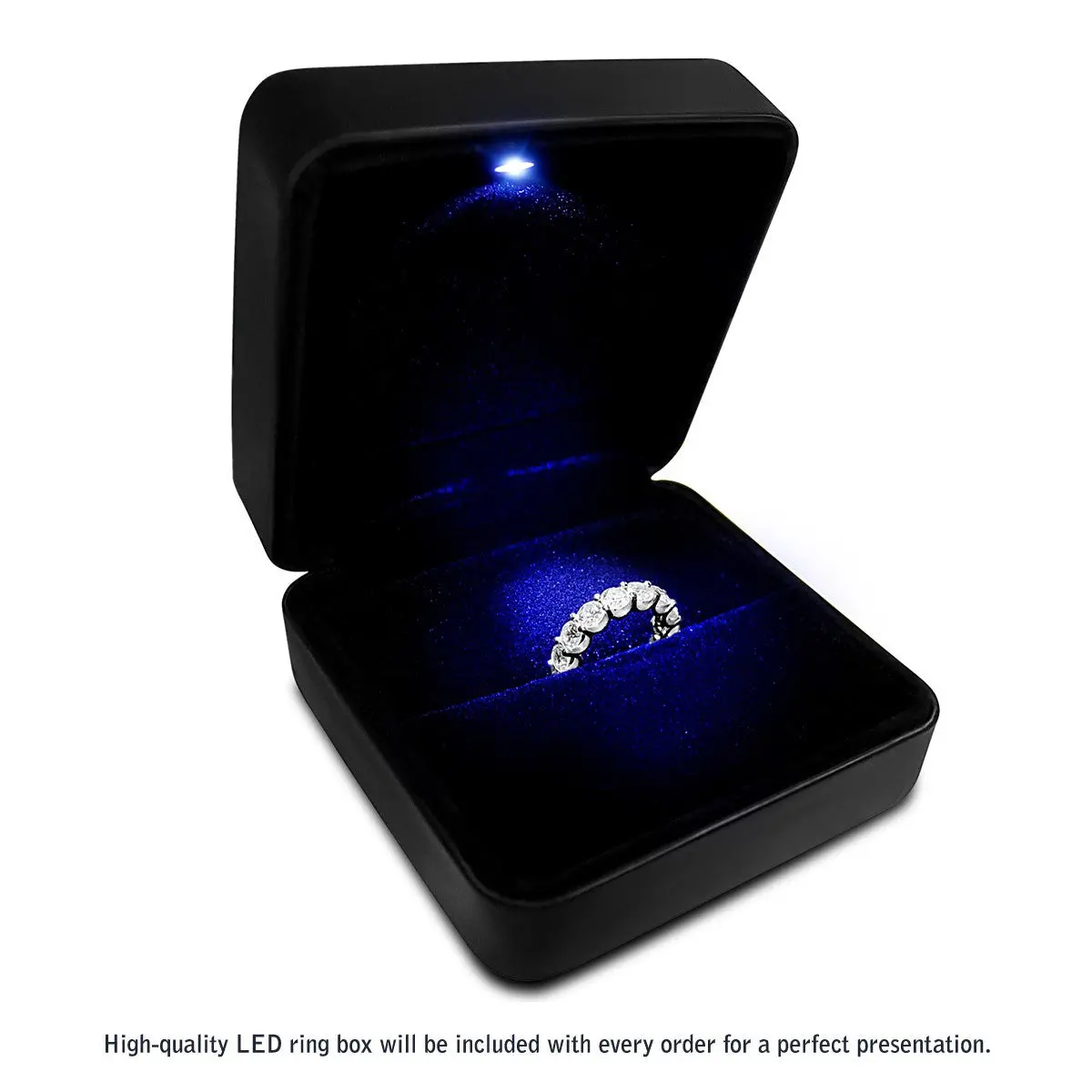 Round Cut Lab Grown Diamond Eternity Ring In 14K White Gold (3 Cttw Fg/Vs2) 6