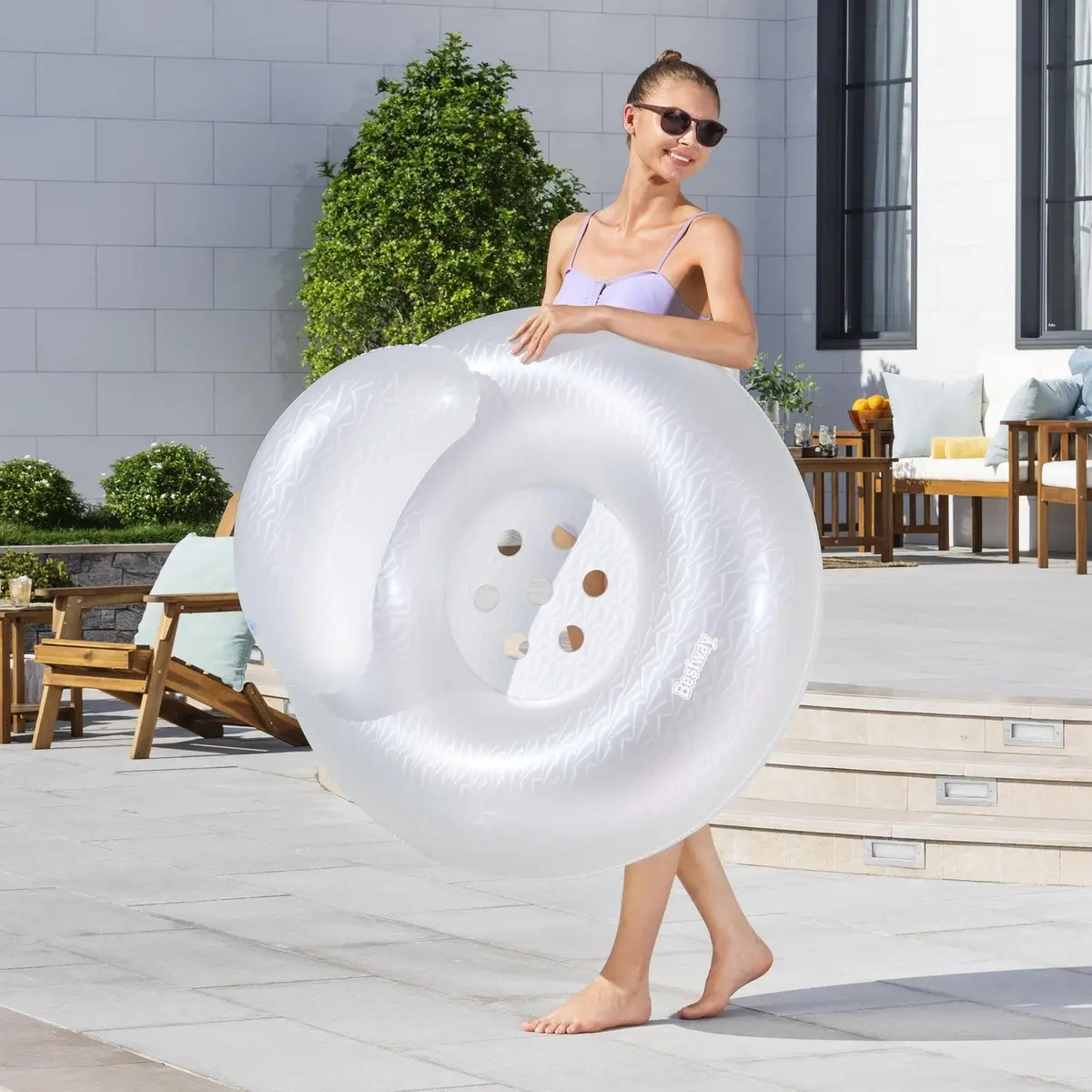 Moon Dust Swim Tube With Headrest 1