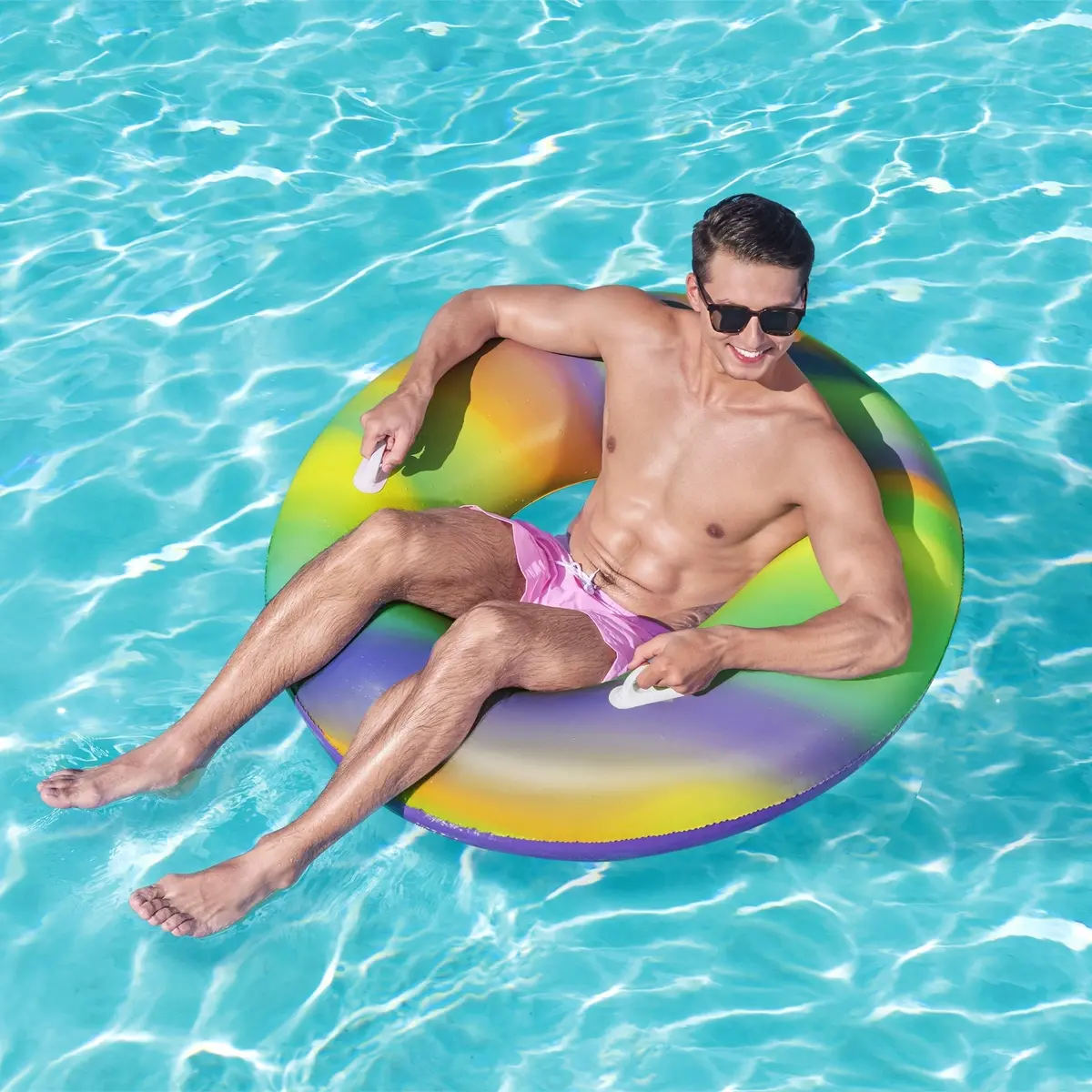Rainbow Swim Tube 1