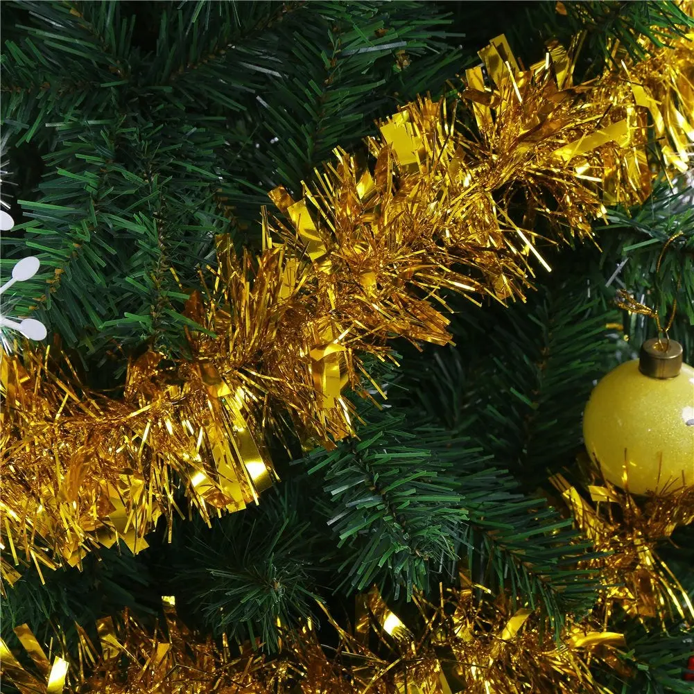 15' Gold Tinsel Christmas Garland 1