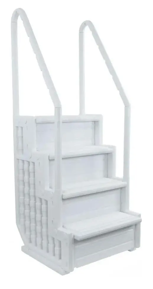In-Pool Step Entry System With Handrails For Above Ground Pools (Walls Between 48" - 54") 1