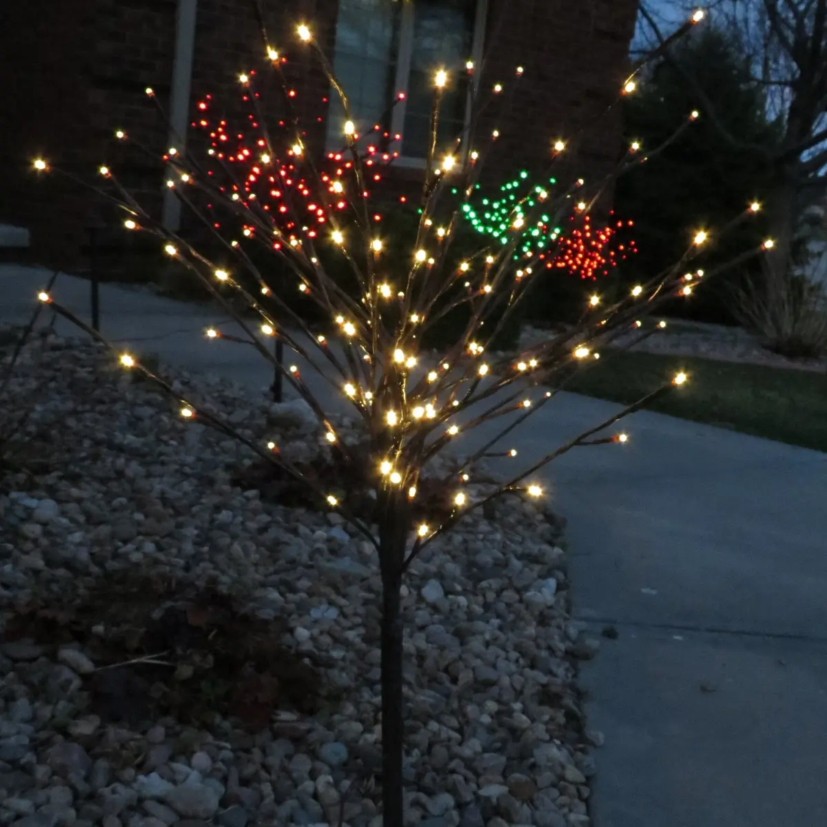 3' Double Twinkle Light Burst Ground Stake 1
