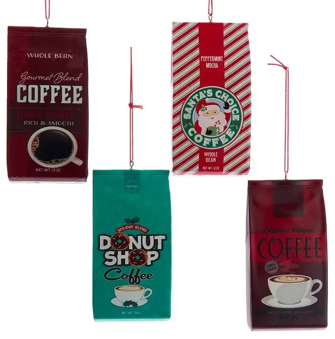 4.75" Coffee Bag Ornament 1
