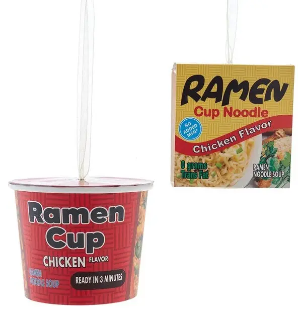 3" Ramen Noodle Cup Ornament 1