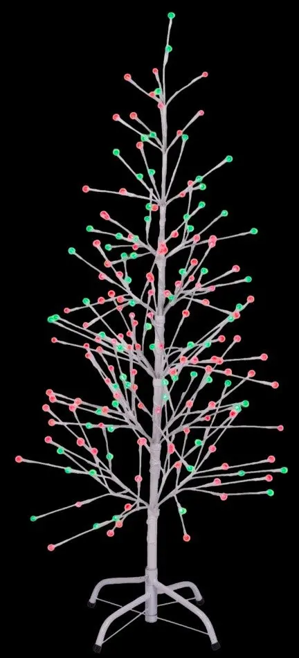 4' White Wrap Double Twinkle Led Birch Tree 1