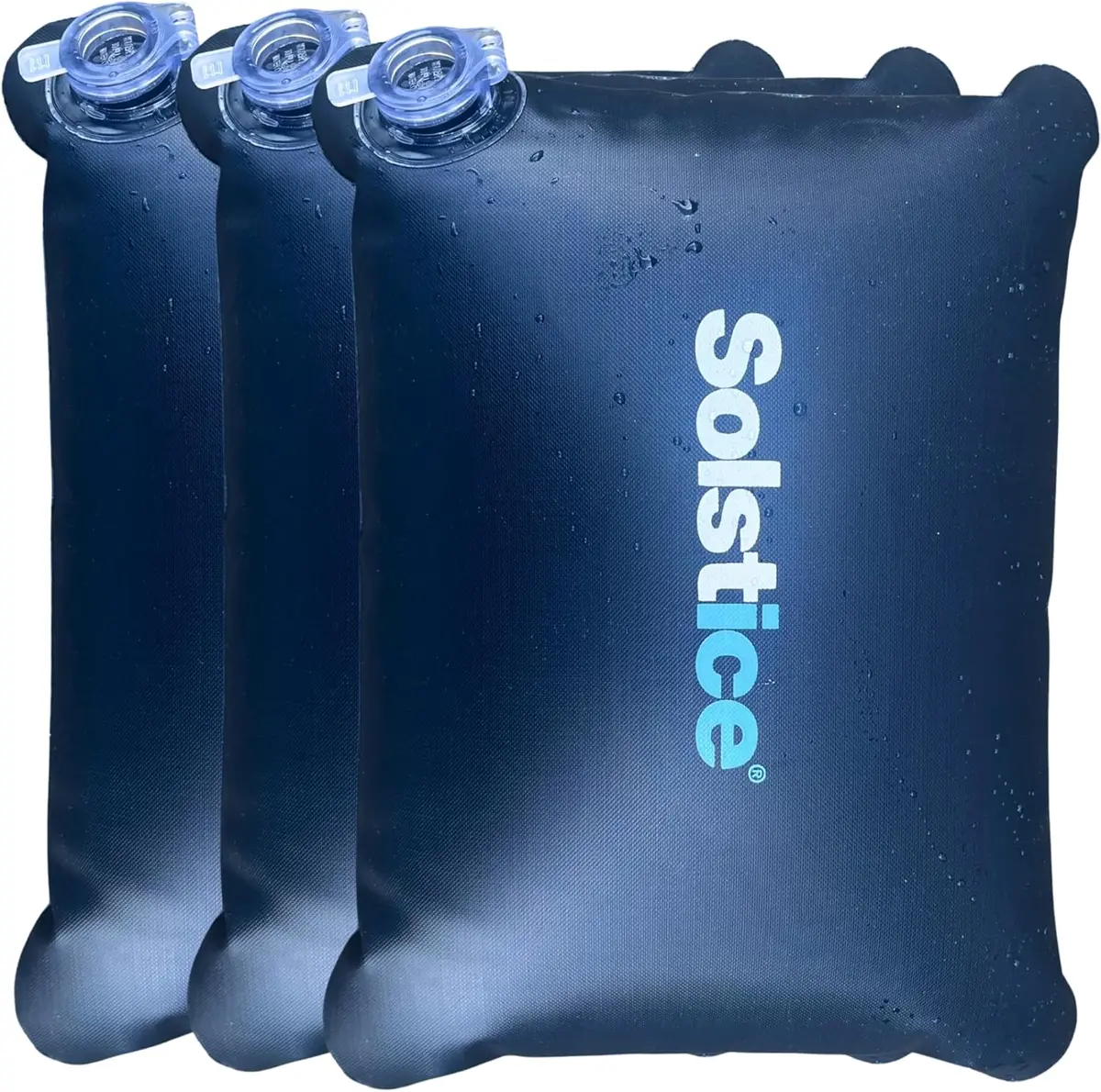 Solstice® Leakproof Reusable Ice Bags For Cooler Cold Plunge Tubs (3-Pack) 1