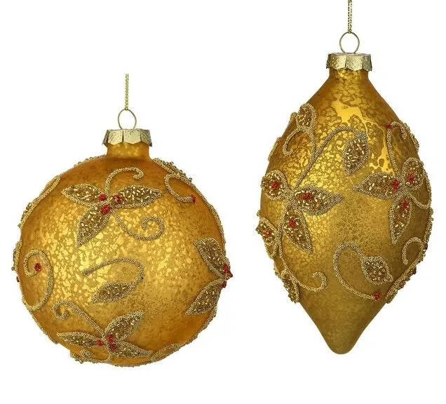 Glass Mercury Jewel Ornament 1