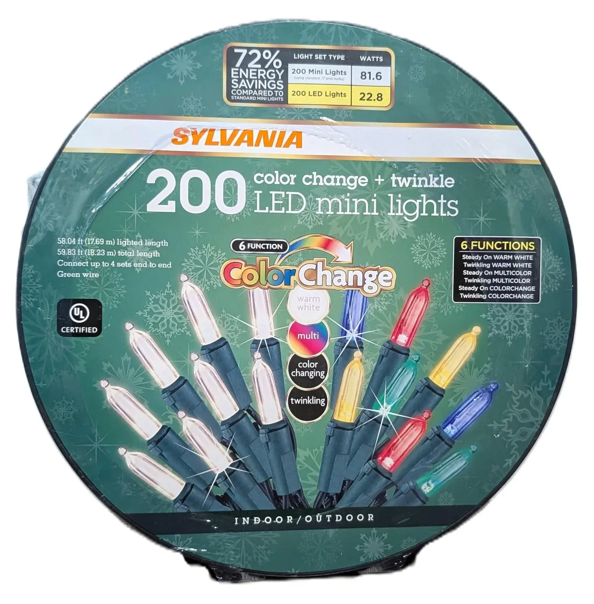 Set Of 200 Color-Changing Twinkle Led Mini Lights 1