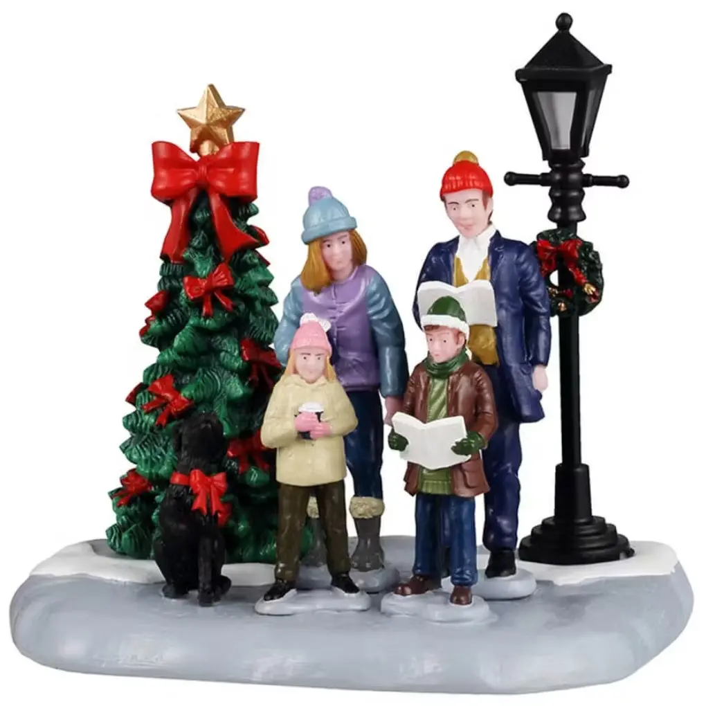 Lemax Vail Village Table Accent: Family Caroling #43722 1