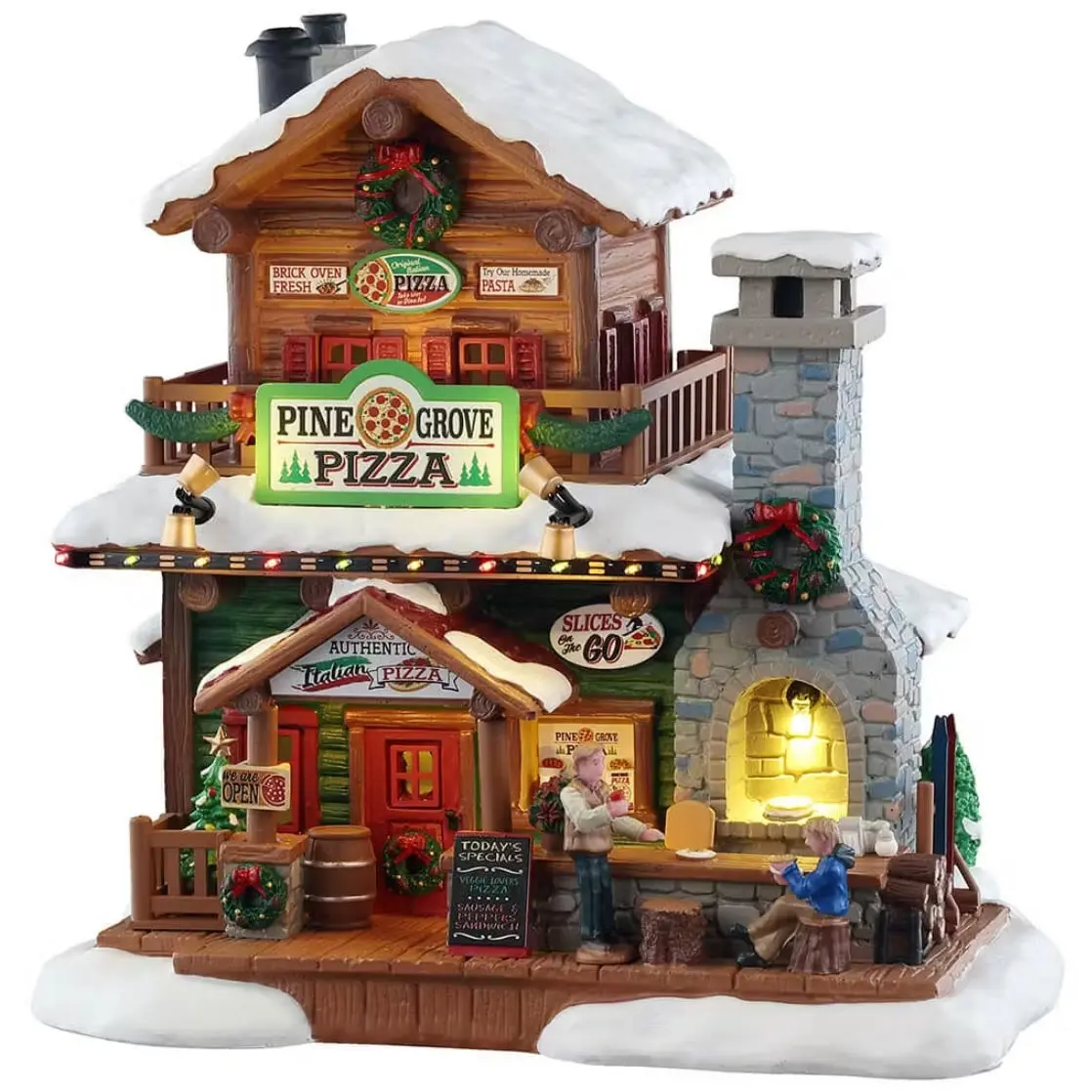 Lemax Vail Village Lighted Building: Pine Grove Pizza #55322 1