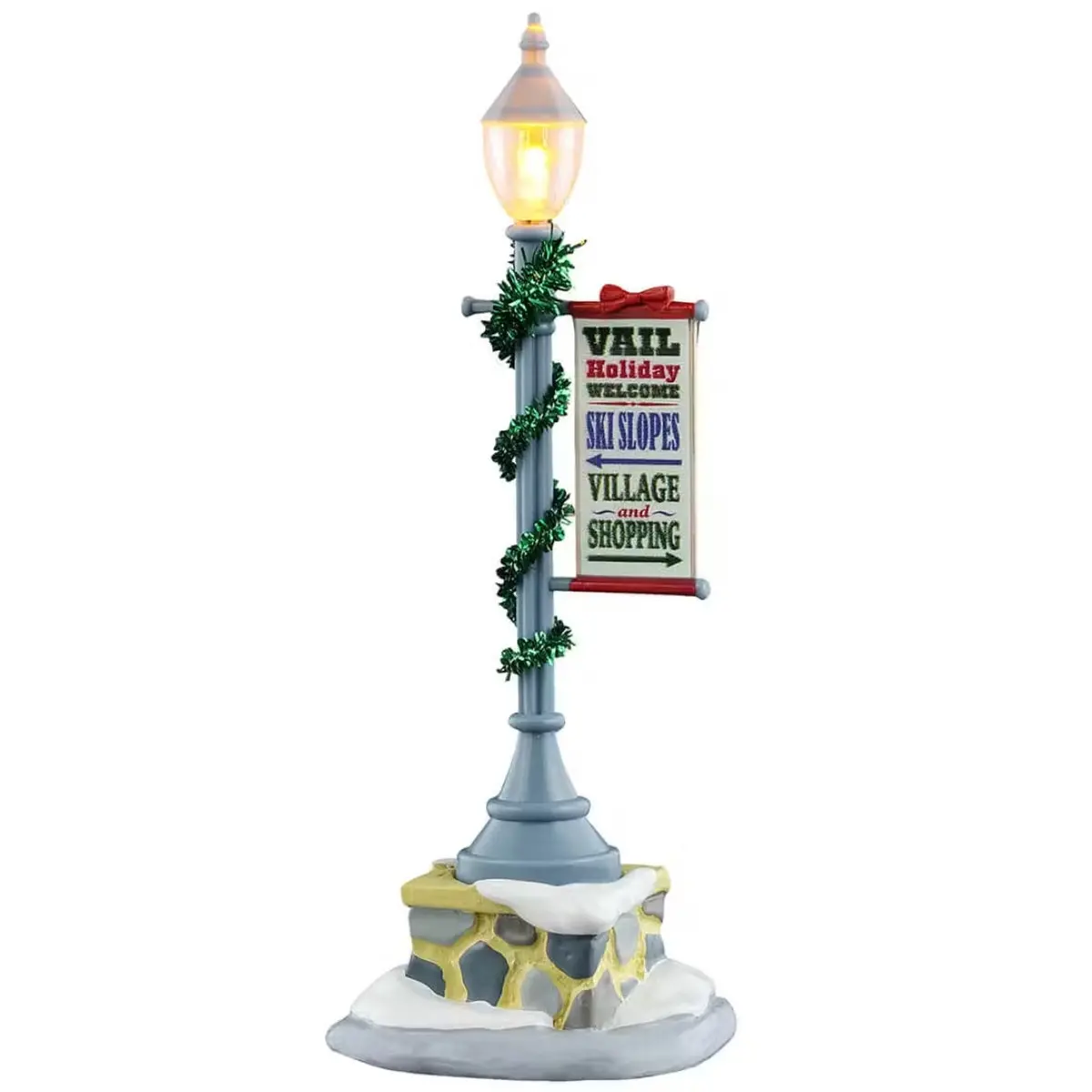 Lemax Vail Village Accessory: Vail Lamp Post #54464 1