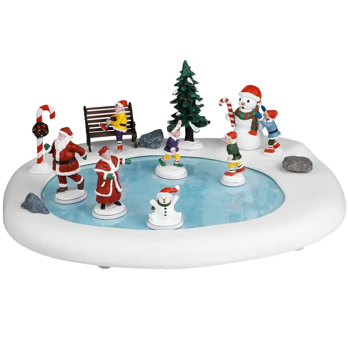 Lemax Santa's Wonderland Table Accent: Northern Lights Skating Pond #44363 1