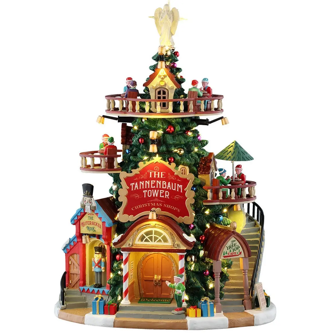 Lemax Santa's Wonderland Lighted Building: The Tannenbaum Tower Christmas Shops #55311 1