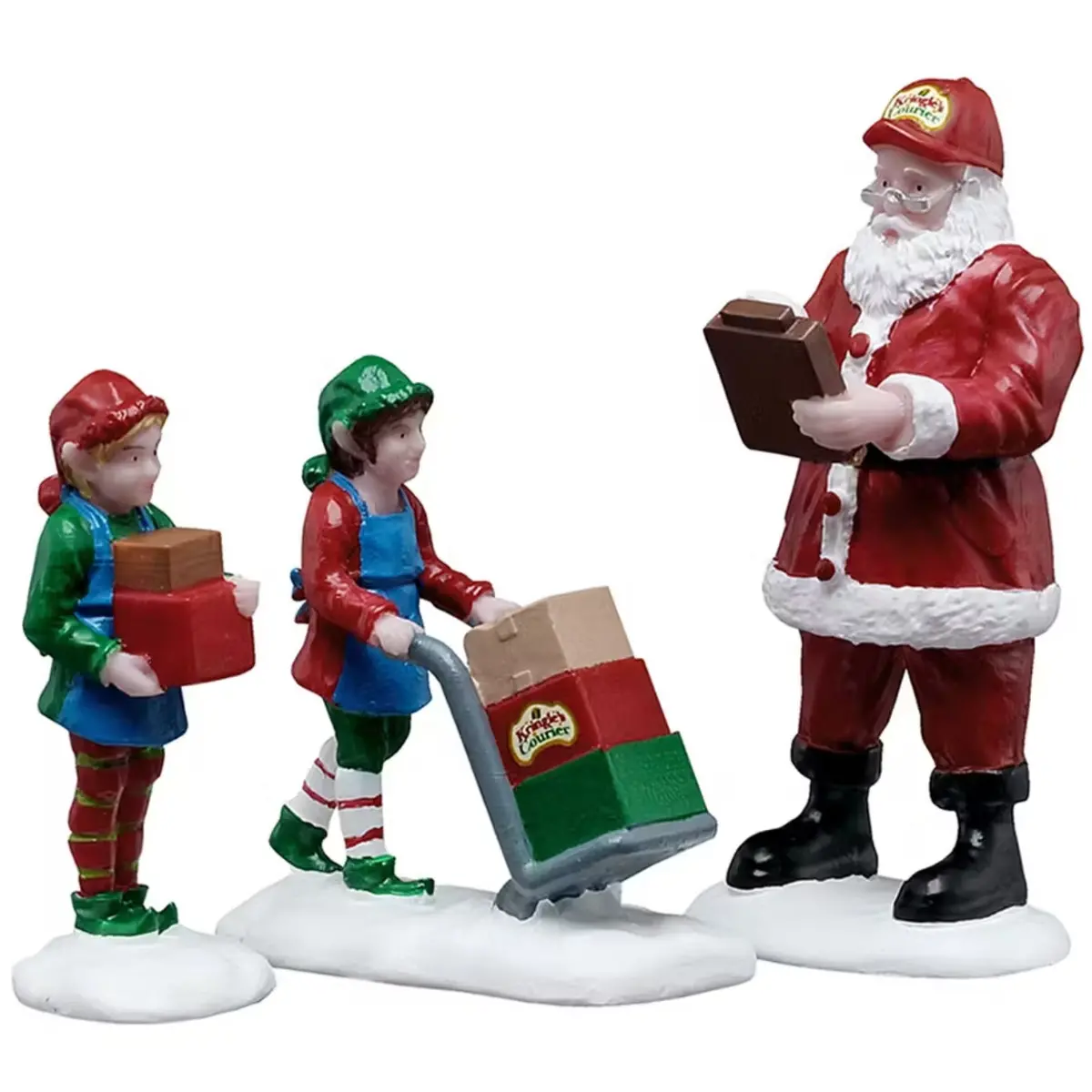 Lemax Santa's Wonderland Figurines: Ready For Shipping, Set Of 3 #52526 1