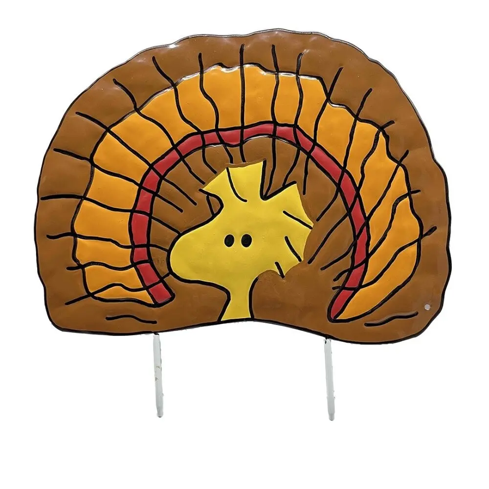 Peanuts® Woodstock/Turkey Pumpkin Press-In Decoration 2