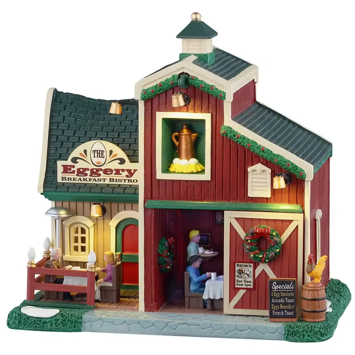 Lemax Harvest Crossing Lighted Building: The Eggery Breakfast Bistro #55316 1