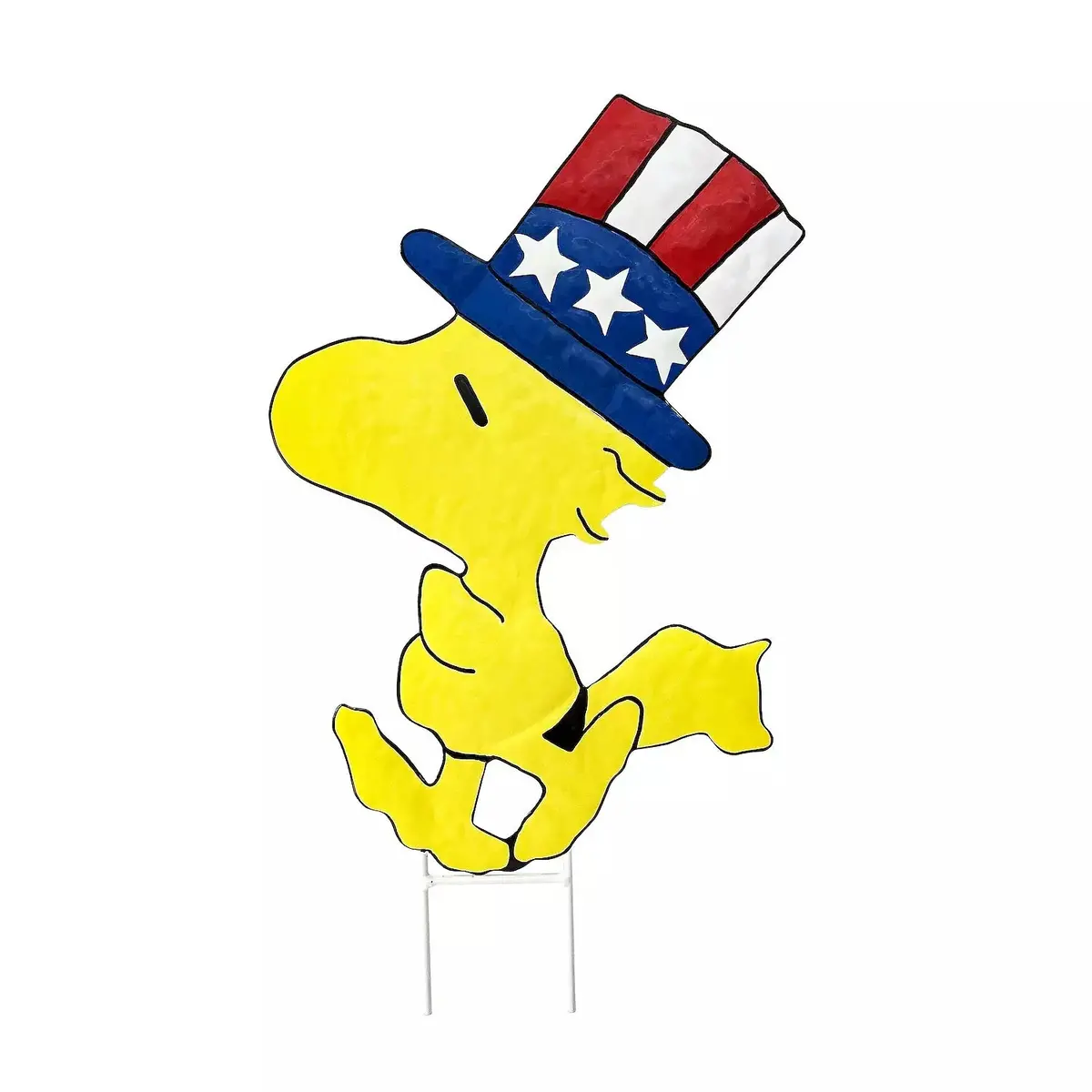 Peanuts® Patriotic Woodstock Metal Stake 2