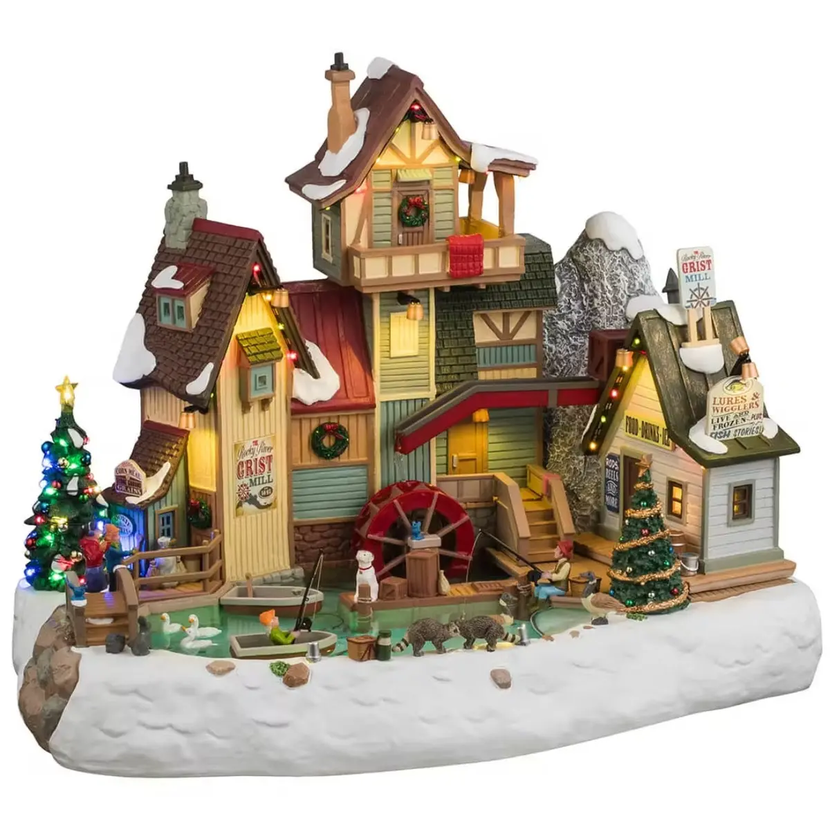 Lemax Harvest Crossing Sights & Sounds: The Rocky River Grist Mill #45269 1