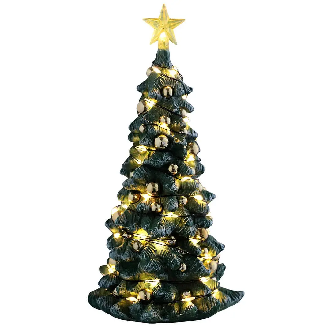 Lemax General Collectibles Tree: Snowy Christmas Tree, Clear Light #54526 1