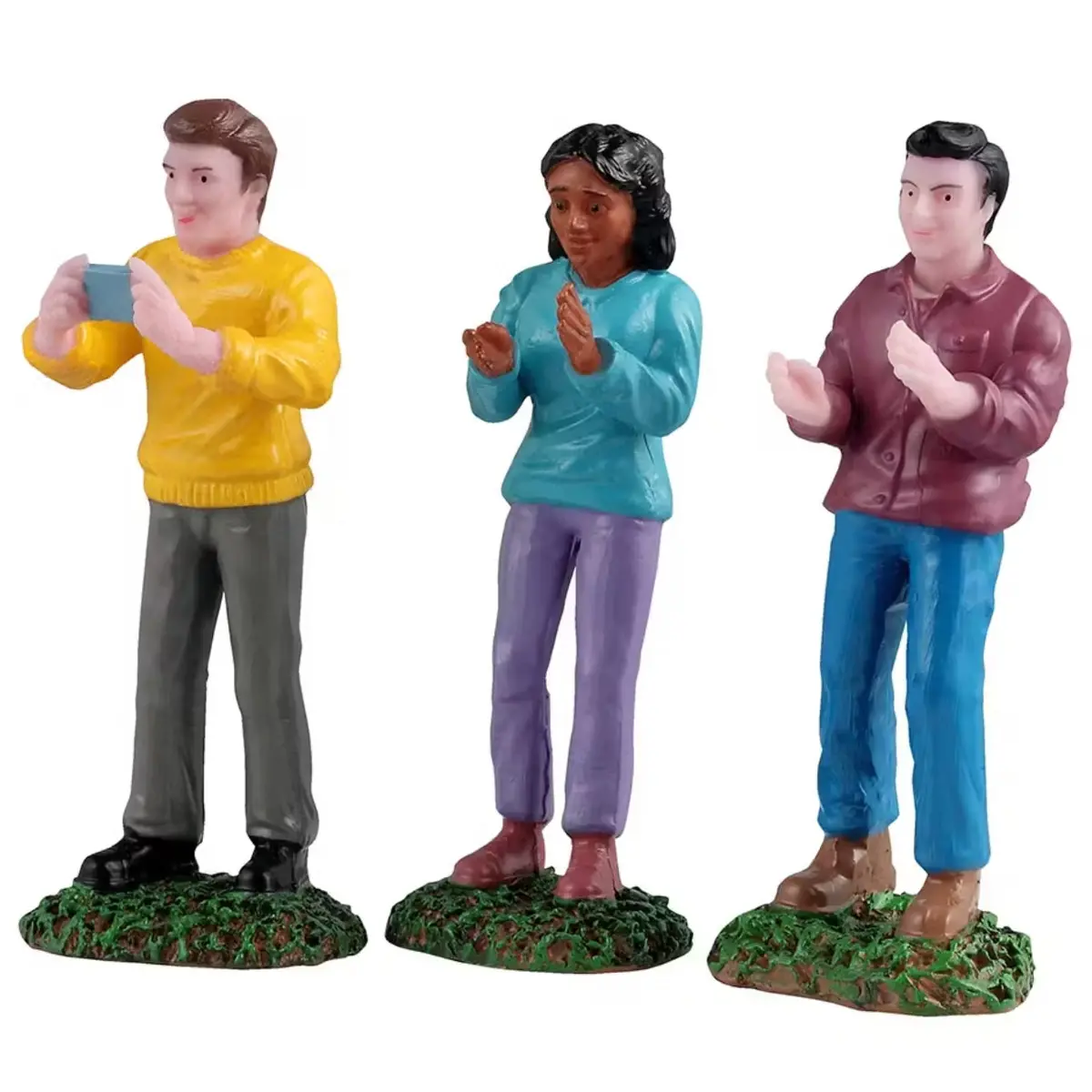 Lemax General Collectible Figurines: Music Festival Fans, Set Of 3 #52521 1